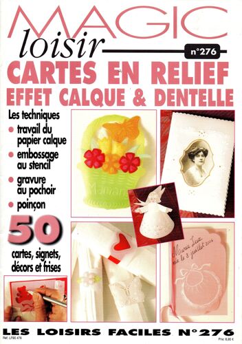 Magic Loisir 276  Cartes En Relief Effet Calque Et Dentelle