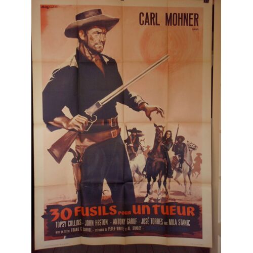 30 Fusils Pour Un Tueur/ 30 Winchester Per El Diablo - 1965 - Affiche Originale Pliée 120 X 160 - Western