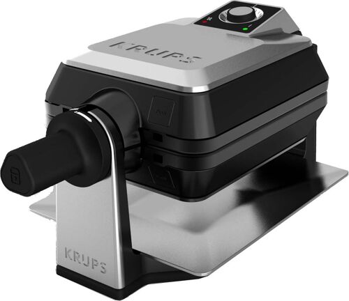 KRUPS Gaufrier rotatif, Cuisson homogène, Gaufres parfaites, Sécurisé FDD95D10