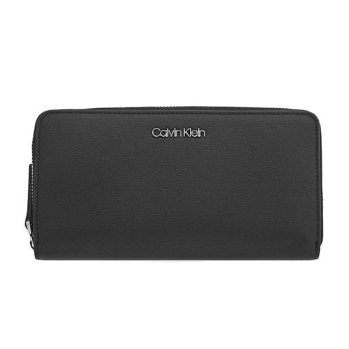 Portefeuille Calvin Klein Large zip Femme Noir