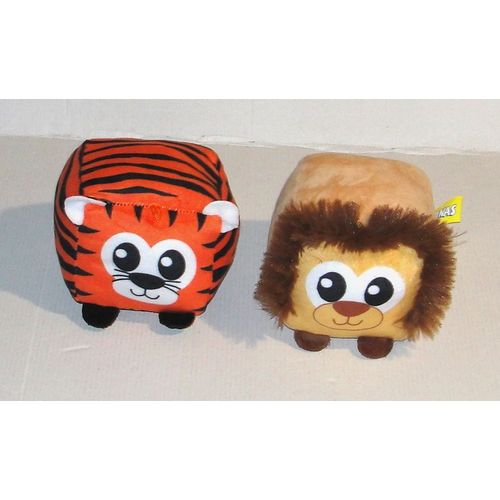 peluche bananas doudou lion et tigre cubes whitehouse