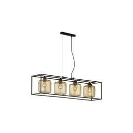 Fischer And Honsel - Suspension Caydo Sable Noir 4 Lampes - Noir