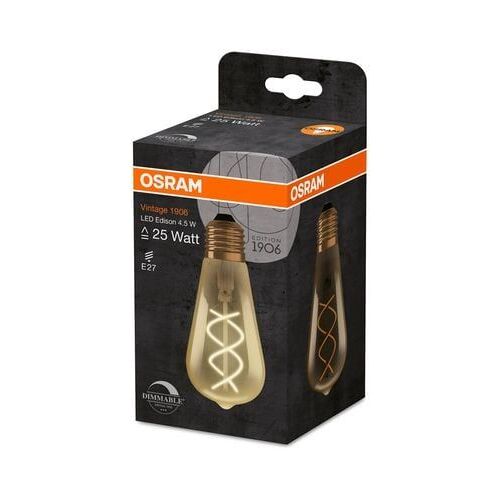 Osram - Ampoule Décorative Led Edison Ambré E27 Dimmable 4.5w=25 Chaud - Marron