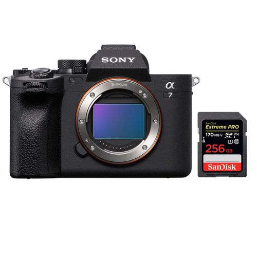 Sony Alpha A7 Mark IV Body+SanDisk 256GB Extreme PRO SDXC UHS-I U3 V30 200MBs
