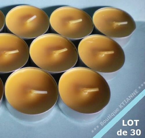 30 Bougies - Chauffe-Plats Parfumés - Mangue - Diam 3.8 Cm - 4h Env - Fab. En France