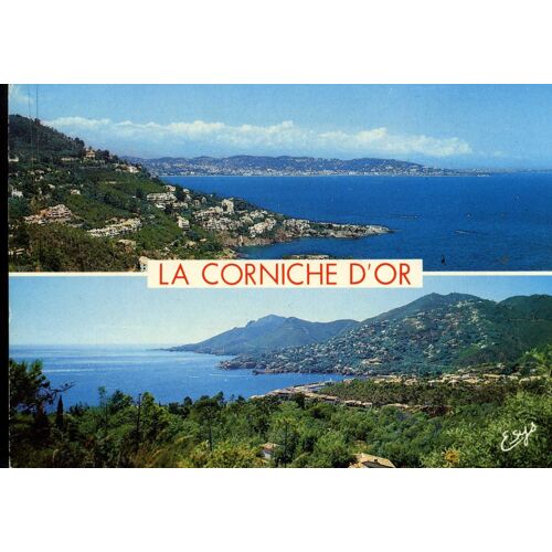 Carte Postale De Théoule Sur Mer (Alpes Maritimes) La Corniche D' Or : 2 Vues