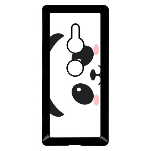 Coque Pour Smartphone - Panda - Compatible Avec Sony Xperia Xz2 - Plastique - Bord Noir