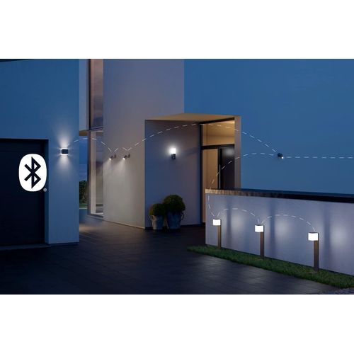 ASFASFq-Applique murale L 840 SC, éclairage extérieur à LED, détecteur de mouvement 160°, connectable, peut être utilisée via app, anthracite