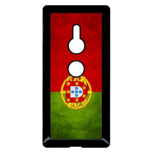 Coque Pour Smartphone - Portugal - Compatible Avec Sony Xperia Xz2 - Plastique - Bord Noir