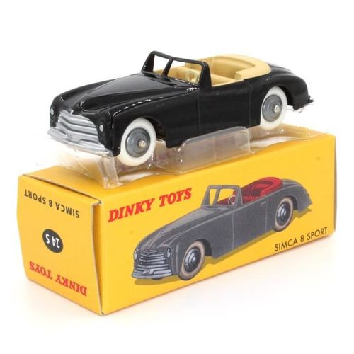 Dinky Toys 24s - Simca 8 Sport Noire 1:43-Atlas