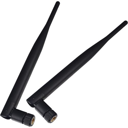 5DBi WiFi Antenne 2,4 GHz 5,8 GHz Antenne WiFi Extérieur Routeur WLAN Antenne Connecteur RP-SMA Mâle pour Routeur,Antenne Amovible,Amplificateur WiFi,Extension de Portée Sans Fil