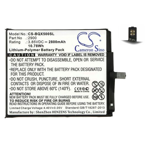 Batterie Li-Polymer 3,85v 2800mah / 10.78wh Type Bq2900, 2900 Pour Bq Aquaris X5, Aquaris X5 Cyanogen Edition