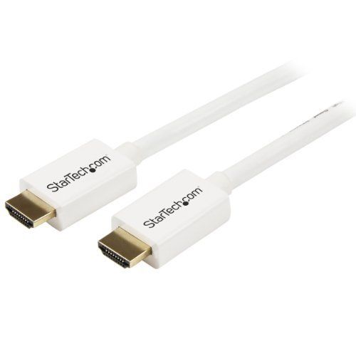 Câble Hdmi Haute Vitesse Ultra Hd 4k De 5m - Cordon Hdmi Cl3 Pour Installation Murale - M/m - Blanc