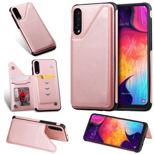 Coque Samsung Galaxy A50,Etui Pour Samsung Galaxy A50,Coque En Cuir Pour Samsung Galaxy A50,Convient A Etui La Samsung Galaxy A50,Rose