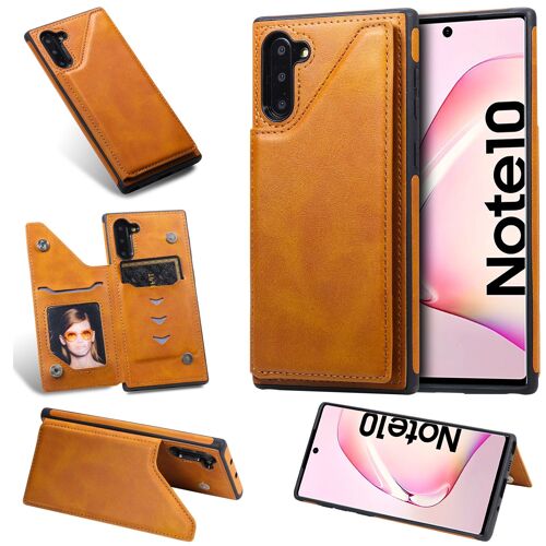 Coque Samsung Galaxy Note 10,Etui pour Samsung Galaxy Note 10,Etui en cuir pour Samsung Galaxy Note 10,Convient a etui la Samsung Galaxy Note 10,Marron