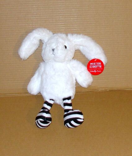 Doudou Lapin Blanc Sephora Mister Carotte Peluche Lapin 28 Cm