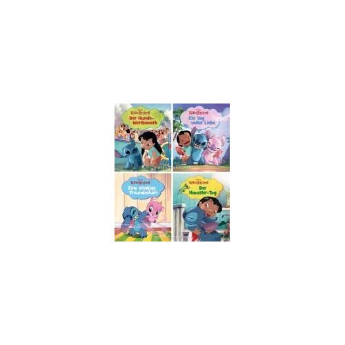 Nelson Mini-Bücher: 4er Disney Lilo & Stitch 1-4