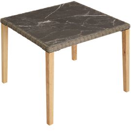 Table En Rotin Tarent 93,5 X 93,5 X 75 Cm - Marron Naturel