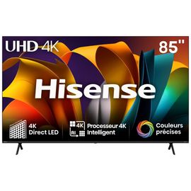 Hisense 85A6N - TV LED 85" A6N Series  - VIDAA - 4K UHD (2160p) 3840 x 2160 - HDR - Direct LED - noir