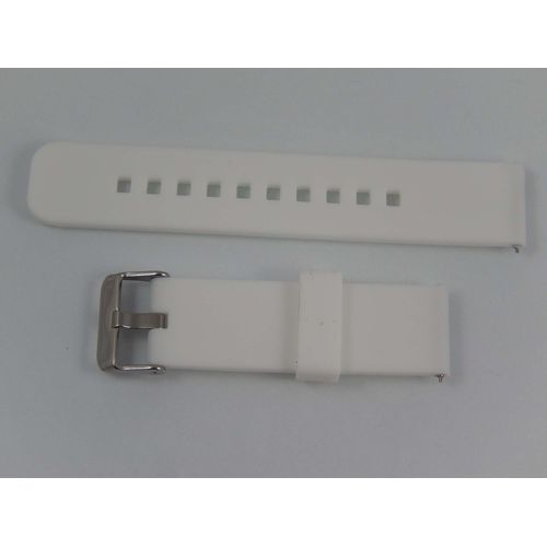 Vhbw Bracelet Compatible Avec Amazfit Youth Smart, Huawei Watch 2, Lg Watch Sport Montre Connectée - 12.2cm + 8.4cm Silicone Blanc