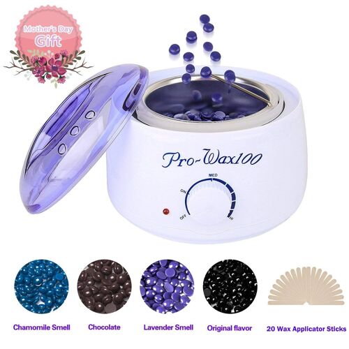 Kit D'epilation À La Cire, Appareil Chauffe Cire / Épilation Pro À Domicile - Cire Épilatoire Doux