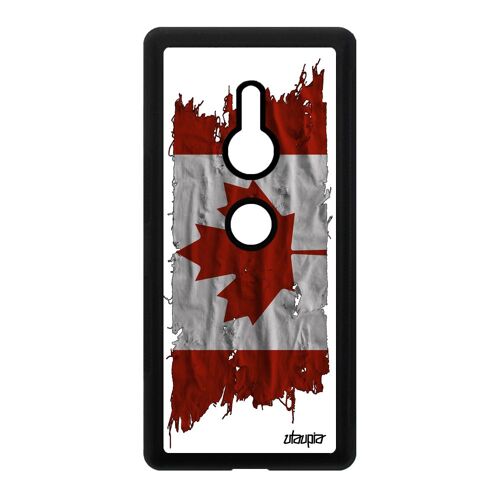 Coque Silicone Drapeau Canada Canadien Telephone Sony Xperia Xz2 Football Gel De