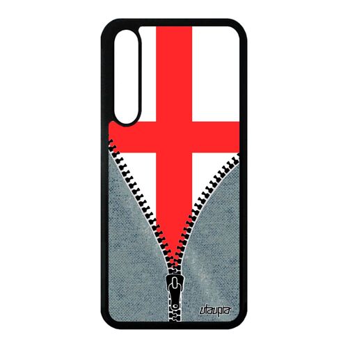 Coque Pour Huawei P20 Pro Silicone Drapeau Angleterre Anglais Jo Caoutchouc Foot