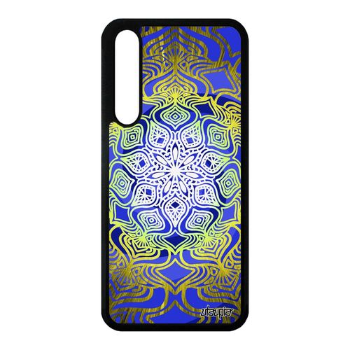 Coque Huawei P20 Pro Silicone Mandala Indien Metal Tatouage Anti Stress Jaune De