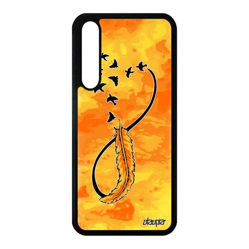 Coque Infini Pour P20 Pro Silicone Plume Nuage Univers Portable Jaune Tpu Huawei P20 Pro