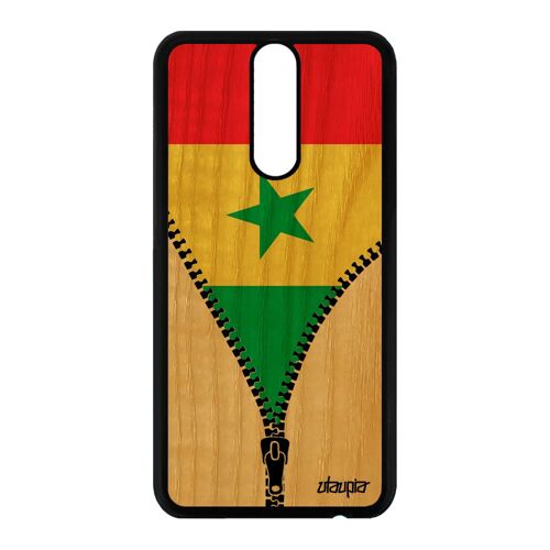 Coque Huawei Mate 10 Lite En Bois Silicone Drapeau Senegal Senegalais Jo Unique