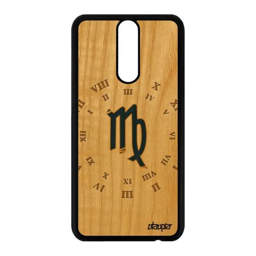 Coque En Bois Signe Vierge Huawei Mate 10 Lite Silicone Bleu Horoscope Case De