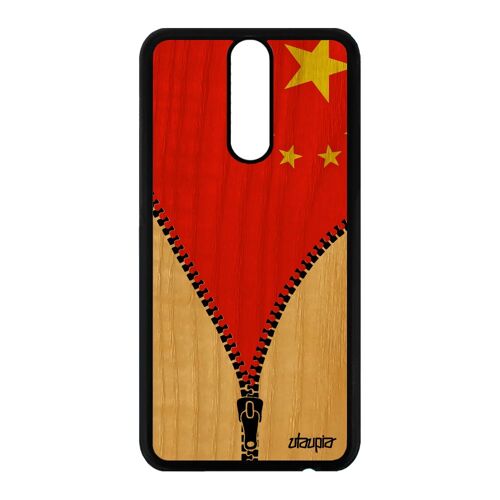 Coque Mate 10 Lite Bois Silicone Drapeau Chine Chinois Jeux Olympiques De Huawei Mate 10 Lite