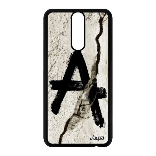 Coque Mate 10 Lite Silicone Anarchie Rebelle Noir Tag Graffeur Graffiti A Huawei Mate 10 Lite