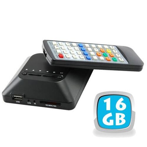 Passerelle multimédia lecteur vidéo HD 720p HDMI USB 16 Go