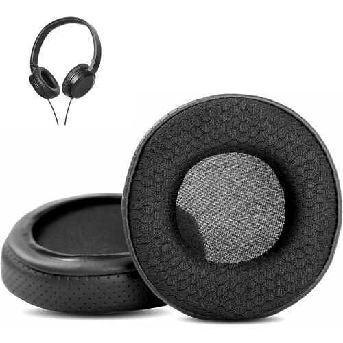 KAL-Oreillettes Durables Et Respirantes De Remplacement Compatible Avec Les Casques Beyerdynamic Dtx 350M Dtx 350 Coussinets D'Oreilles (Cuir Perforé/Tissu Durable Et Mousse À Mémoire)