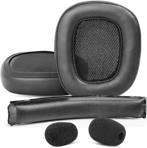 KAL-Prime Remplacement De Coussinets+Arceau Compatibles Avec Les Écouteurs G930 G930S 430 G432 Coussinets D'Oreilles (Cuir Protéiné/Mousse À Mémoire)