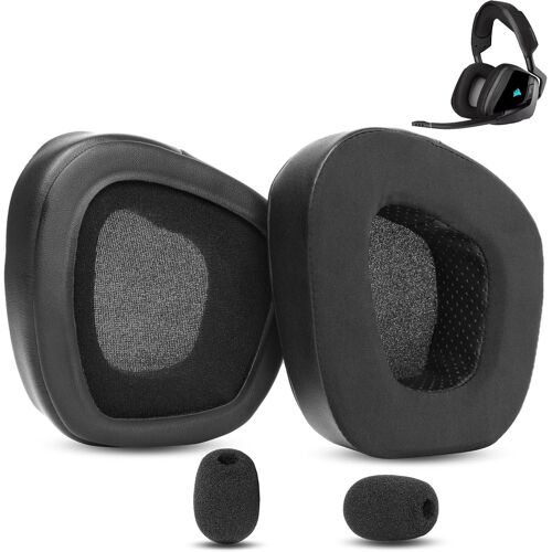 KAL-Coussinets D'Oreille De Remplacement En Tissu Rafraîchissant, Compatibles Avec Les Casques De Jeu Corsair Void/Pro/Void Rgb Elite/Corsair Void Rgb Se (Avec Couche De Gel Rafraîchissant)