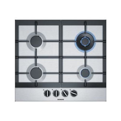 Siemens iQ500 EC6A5HB90D - Table de cuisson au gaz - 4 plaques de cuisson - Niche - largeur : 56 cm - profondeur : 48 cm - acier inoxydable - avec garnitures en acier inoxydable - acier...