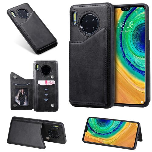 Coque Huawei Mate 30,Etui pour Huawei Mate 30,Etui en cuir pour Huawei Mate 30,Convient a la Huawei Mate 30,Noir