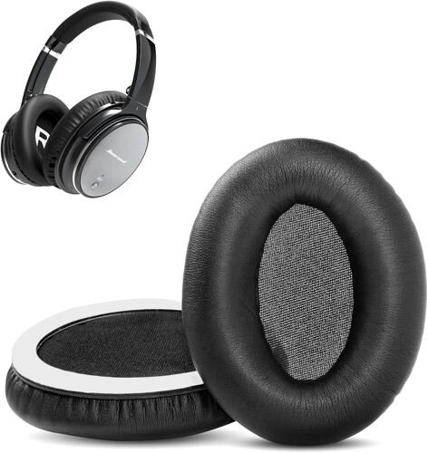 KAL-Coussinets Compatibles Avec Fitbit Hiearcool L1 Casques Stéréo Hifi Coussinets De Remplacement (Cuir De Protéine/Mousse À Mémoire)