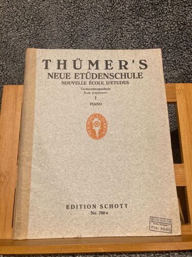 Thümer's Neue Etüdenschule Nouvelle École D'étude Vol. 1 Partition Piano Schott