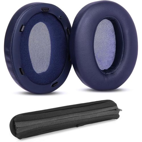 KAL-Remplacement Des Coussinets Et De L'Arceau Compatible Avec Sony Wh-Xb910N Headphone Coussinets D'Oreille En Cuir Protéiné Plus Doux/Mousse À Mémoire De Forme