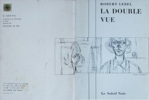 Robert Lebel. La Double Vue. Couverture... Par Alberto Giacometti