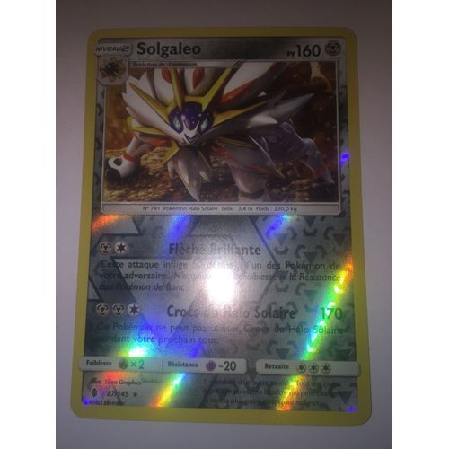 Solgaleo Reverse 87/145 Gardiens Ascendants Carte Française