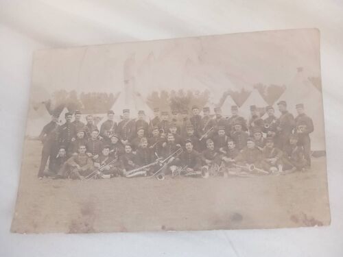 Carte Postale Ww1 Fanfare Mmourmelon Le Grand