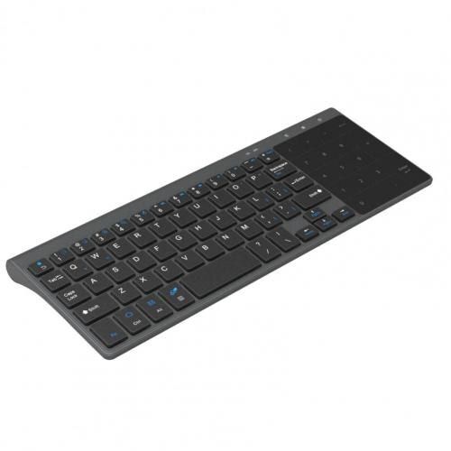 Clavier sans fil universel 2.4 ghz avec pavé tactile numérique, pour Android, Windows, ordinateur de bureau, PC portable, boîtier TV
