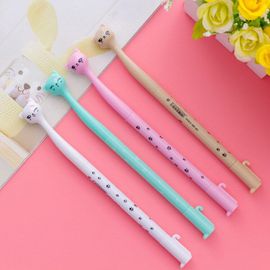 Stylo À Bille De Couleur Bonbon Unisexe, 48 Pièces/Lot, Papeterie Créative, Mignon, Animal, Chat, Style, Kawai, 0.38mm