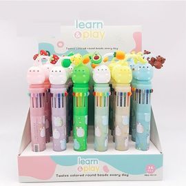 Stylos À Bille Lapin 12 Couleurs, Lot De 24 Pièces, Stylos À Bille De Dessin Animé, Fournitures Scolaires Et De Bureau