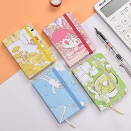 Carnet À Couverture Rigide Fruit Chat A6, 8 Pièces/Lot, Joli Carnet De Notes Portable Agenda, Papeterie Cadeau, Fournitures Scolaires, Vente En Gros
