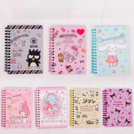 Cahier À Bobine Créatif Chien Chat, 8 Pièces/Lot, Carnet De Notes Portable Mignon, Agenda, Papeterie Cadeau, Fournitures Scolaires
